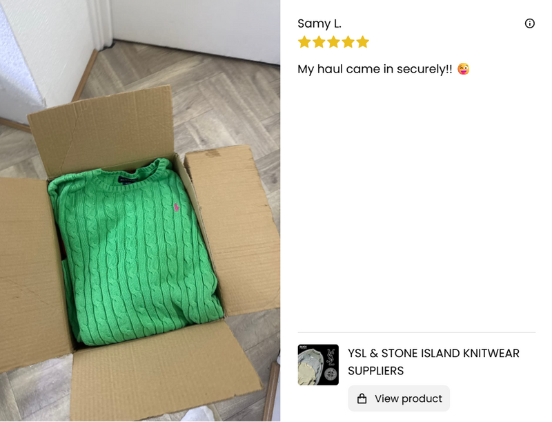 Customer review 1